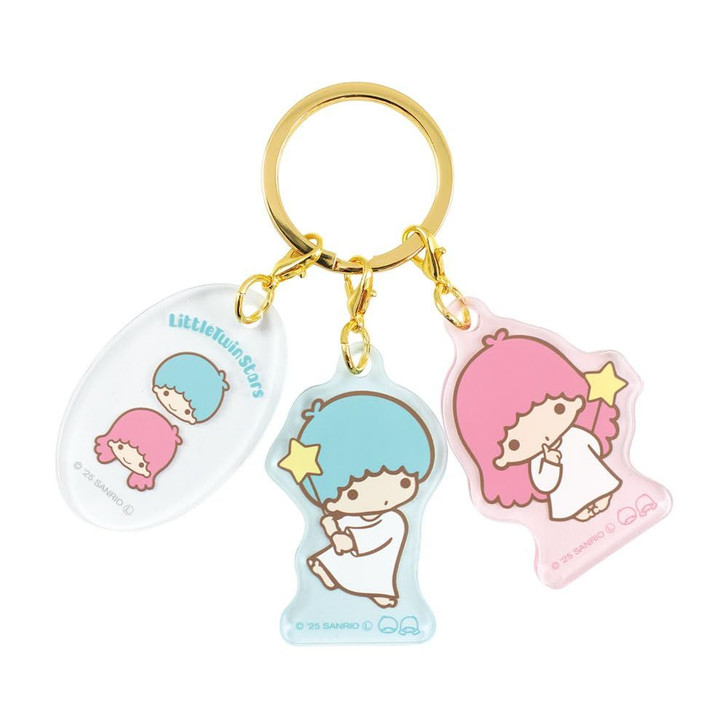 T's Factory Sanrio Three Charm Key Holder Little Twin Stars Kiki And Lala