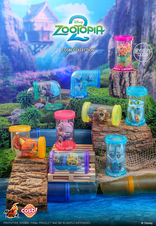 Cosbi- Zootopia 2 Series 1 - Water Slider (8 pcs Box RANDOM)