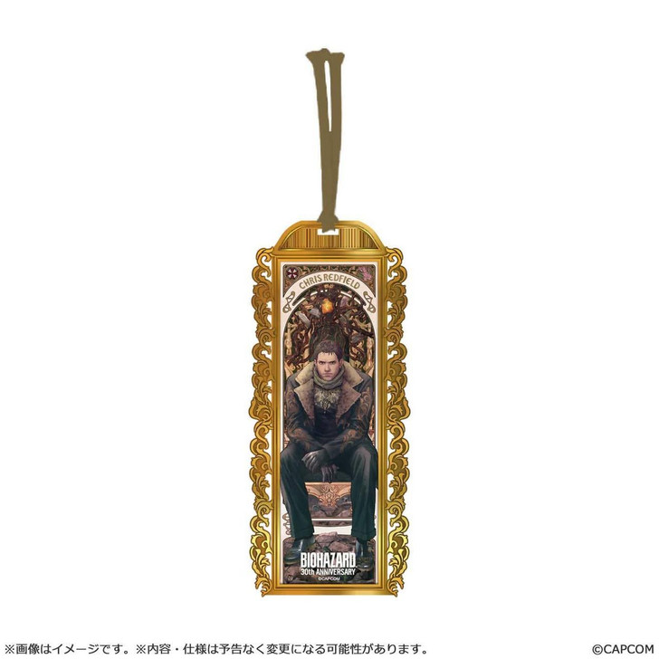 Resident Evil 30th Anniversary Main Art Metal Bookmark - Chris