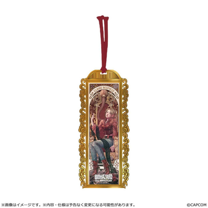  Capcom Resident Evil 30th Anniversary Main Art Metal Bookmark - Claire 