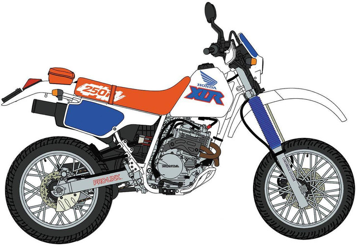  Hasegawa 1/12 Honda XLR250R (MD22) (1991) Motard Custom Plastic Model 