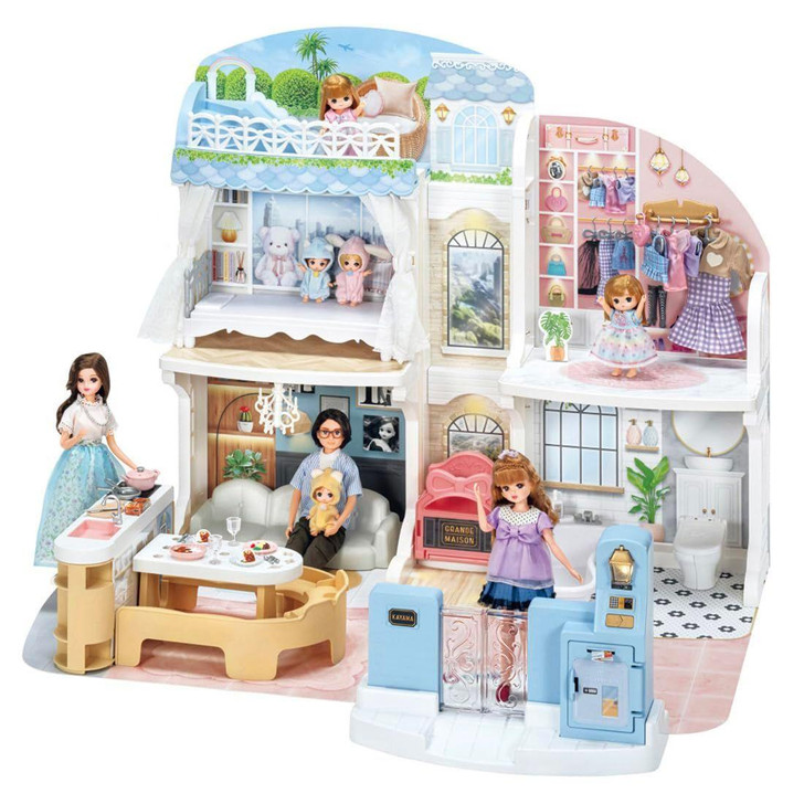 Licca Chan Talking Auto Lock 2-story Grand Maison