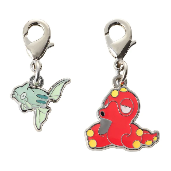  Pokemon Center Original National Pokedex Metal Charm 223 224 