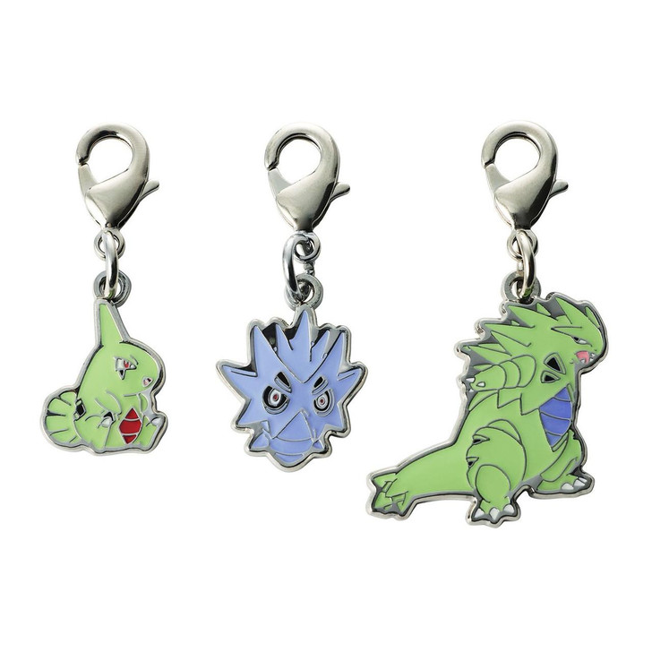  Pokemon Center Original National Pokedex Metal Charms 246 247 248 