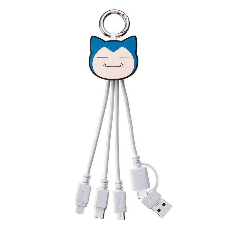  Pokemon Center Original 3In2 Multi Charging Cable Snorlax 