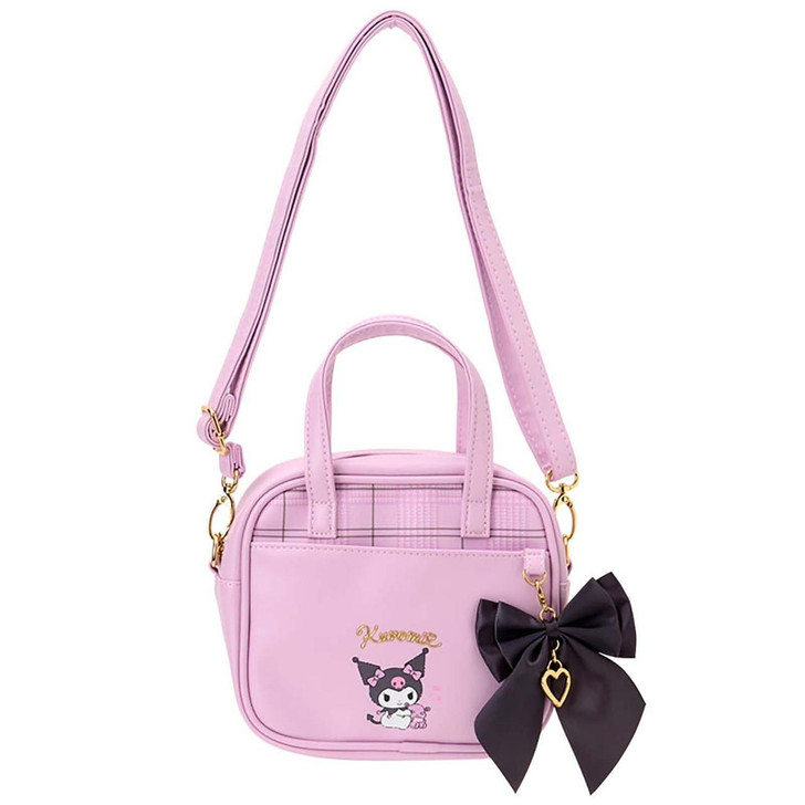 Sanrio Kuromi Mini Boston Bag With Shoulder Strap 248177