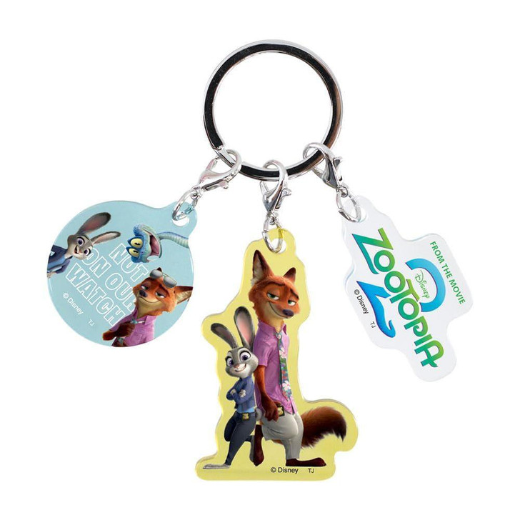 T's Factory Disney Three Charm Key Holder Zootopia Two B