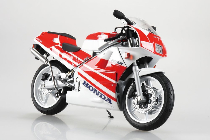 Aoshima SKYNET 1/12 Honda NSR250R 1989 Ross White Fighting Red Finished Motorcycle Model