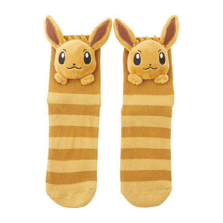 Pokemon Center Original Mascot Attached Mid Socks Eevee (25-29 cm)