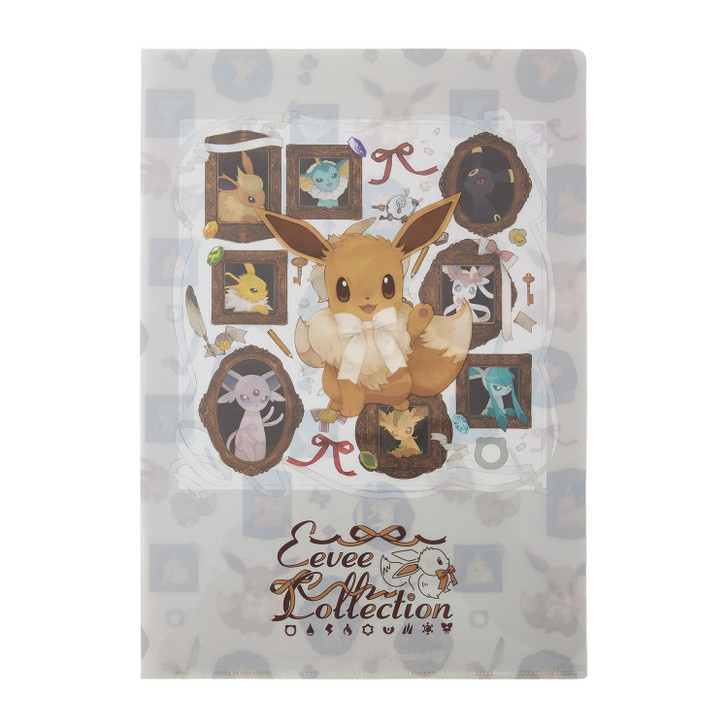 Pokemon Center Original A4 Clear File Eevee Collection Eevee