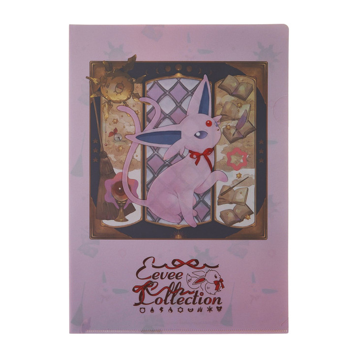 Pokemon Center Original A4 Clear File Eevee Collection Espeon