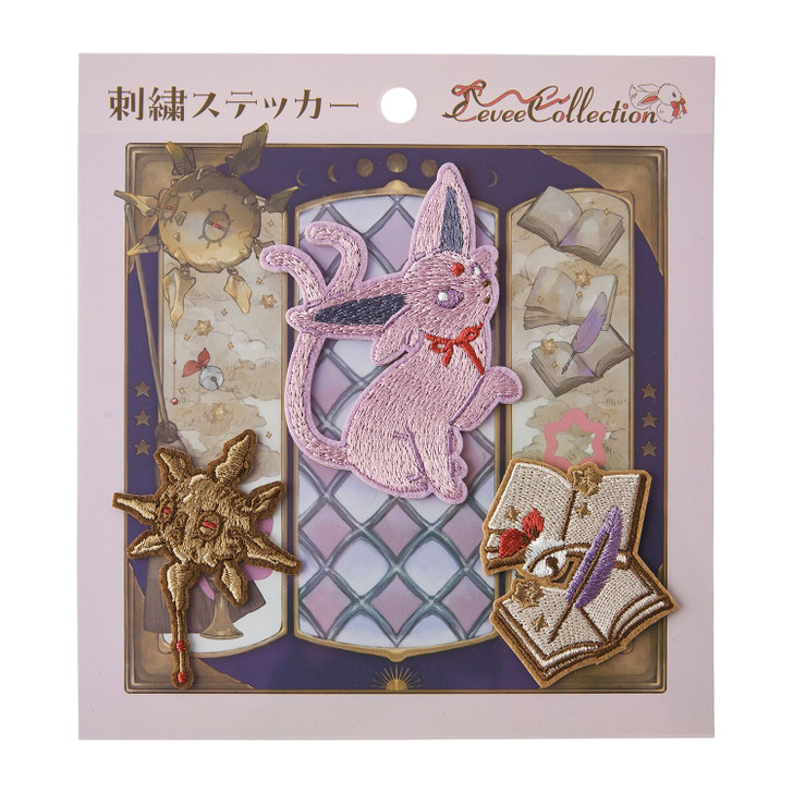 Pokemon Center Original Embroidered Sticker Eevee Collection Espeon