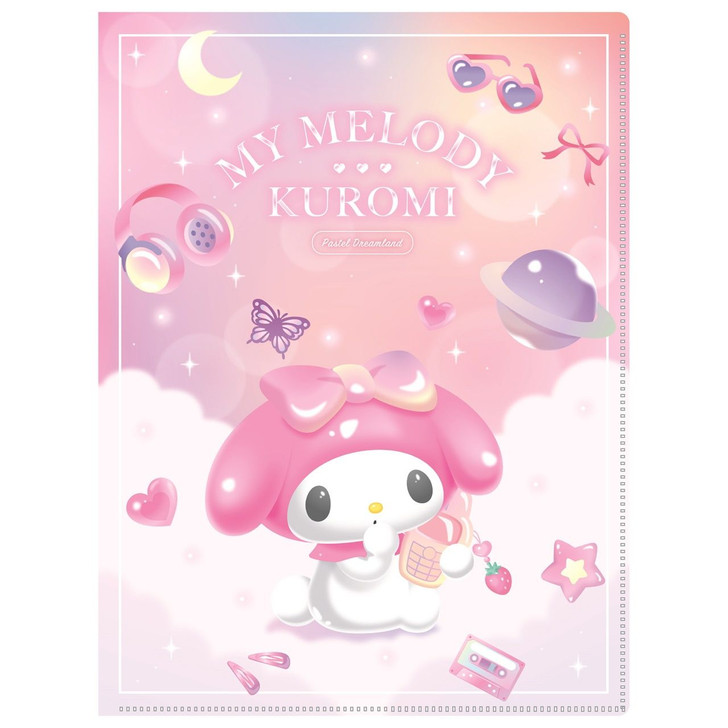 T's Factory Sanrio Three Dimensional Hardcover Six Page Clear File MM And KU D Ran