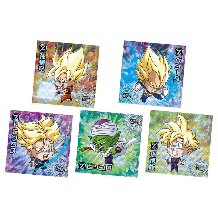 Bandai Candy Dragon Ball Super Warrior Sticker Wafers Super -Tenth Anniversary Of Extreme Gratitude- BOX (20pcs)
