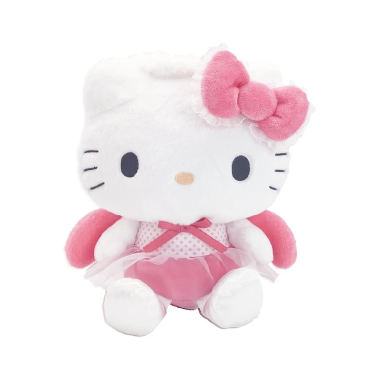  Nakajima Sanrio Plush Toy Angel Ballerina Hello Kitty Small 