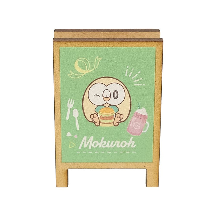 Pokemon Center Original Signboard Style Tulip Rowlet Diner PokePeace