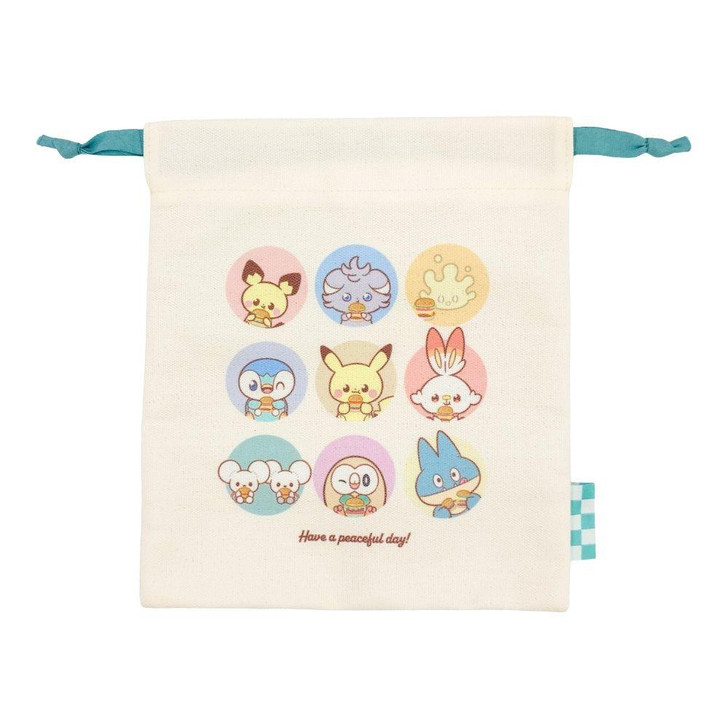  Pokemon Center Original Drawstring Pouch Diner Collection PokePeace 