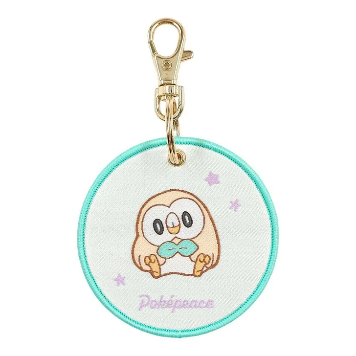  Pokemon Center Original Woven Keychain Rowlet PokePeace 