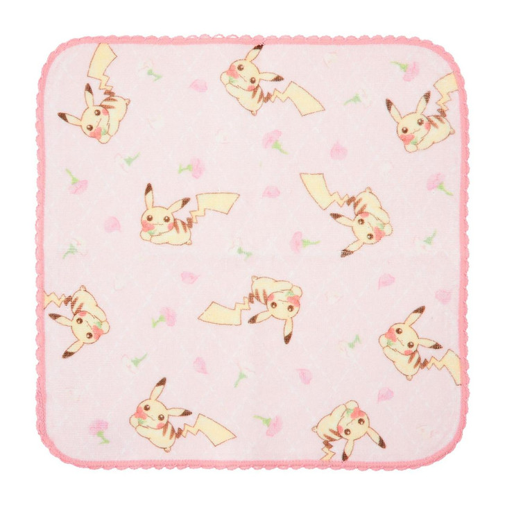  Pokemon Center Original Hand Towel Pikachu And Flowers 