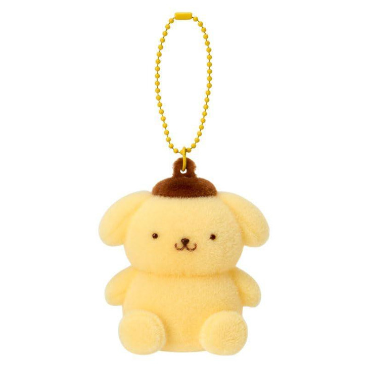  Sanrio PomPom Purin Flocked Mascot Holder 184195 