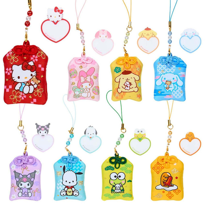 SANRIO☆幸運☆開運☆縁起☆神社☆根付けストラップ&シャープペン☆ボールペン Sanrio Other Secret Amulet Style Hanging Charm Zodiac Good Fortune