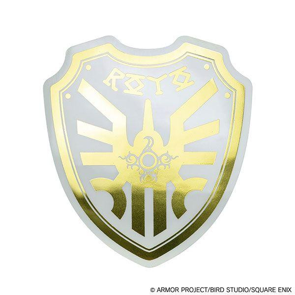 Square Enix Dragon Quest Metallic Die Cut Sticker Erdrick's Shield (Rerelease)