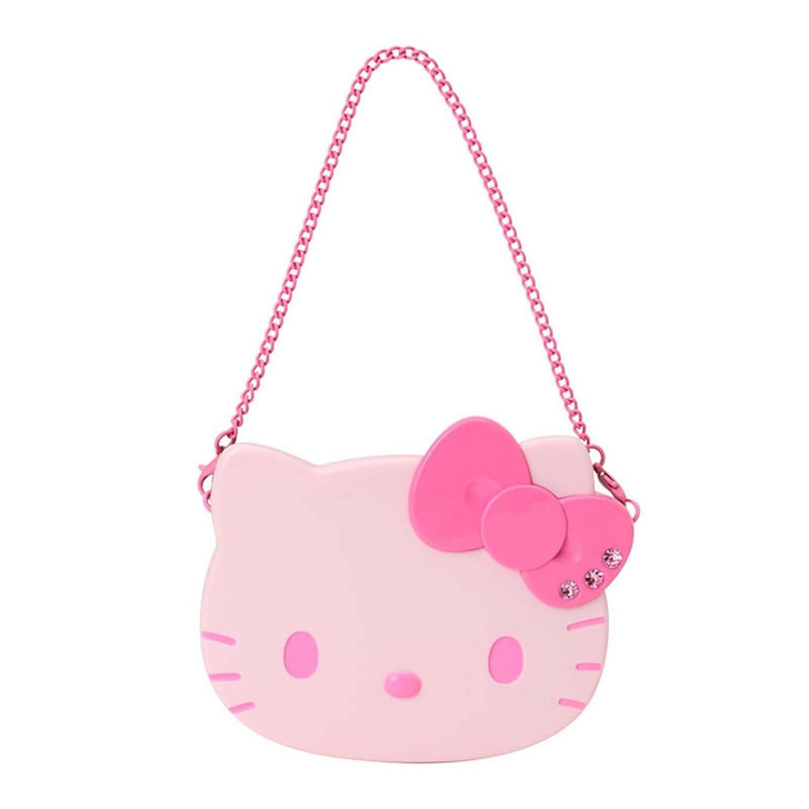 Sanrio Double-Sided Mirror With Chain I Love Hello Kitty Pink 