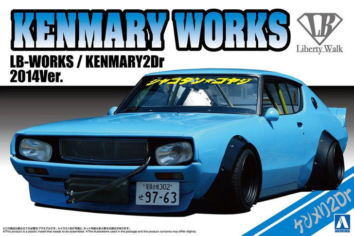  Aoshima 1/24 Liberty Walk No 6 LB Works Kenmeri 2 Door 2014 Version Plastic Model 