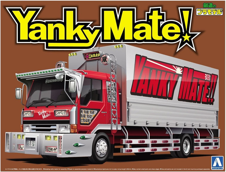 Aoshima 52839 Japanese Decoration Truck Yanky Mate 1/32 Scale Kit (4905083052839)