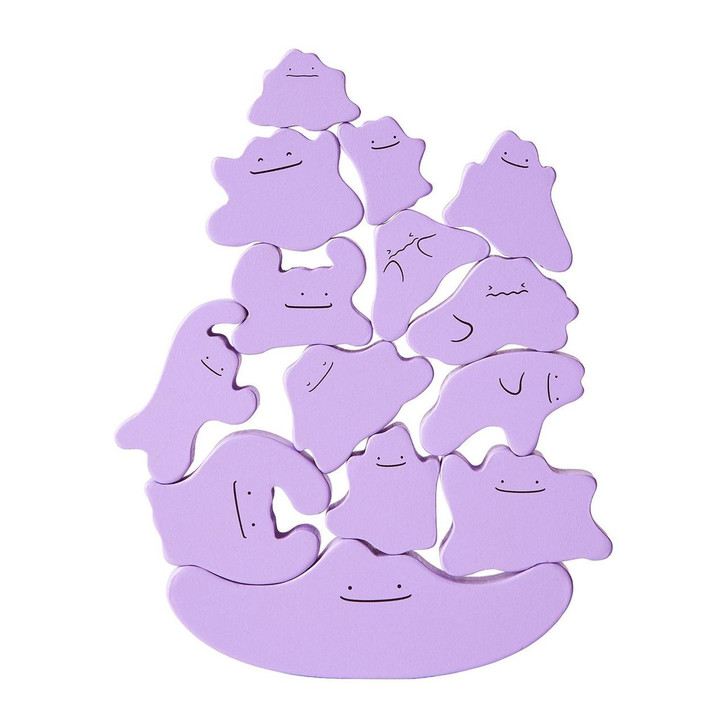  Pokemon Center Original Wooden Ditto 14 Variations! Puzzle And Balance Game 