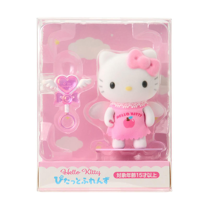 Sanrio Hello Kitty Flocked Doll Angel Pitatto Friends Mini