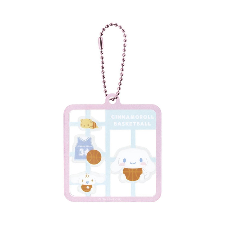 T's Factory Sanrio Plastic Model Style Keychain Basketball / Cinnamoroll