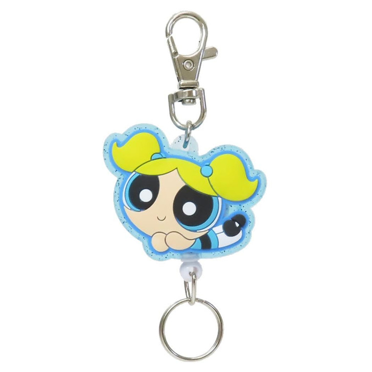 SK Japan Powerpuff Girls Rubber Reel Key Holder Bubbles