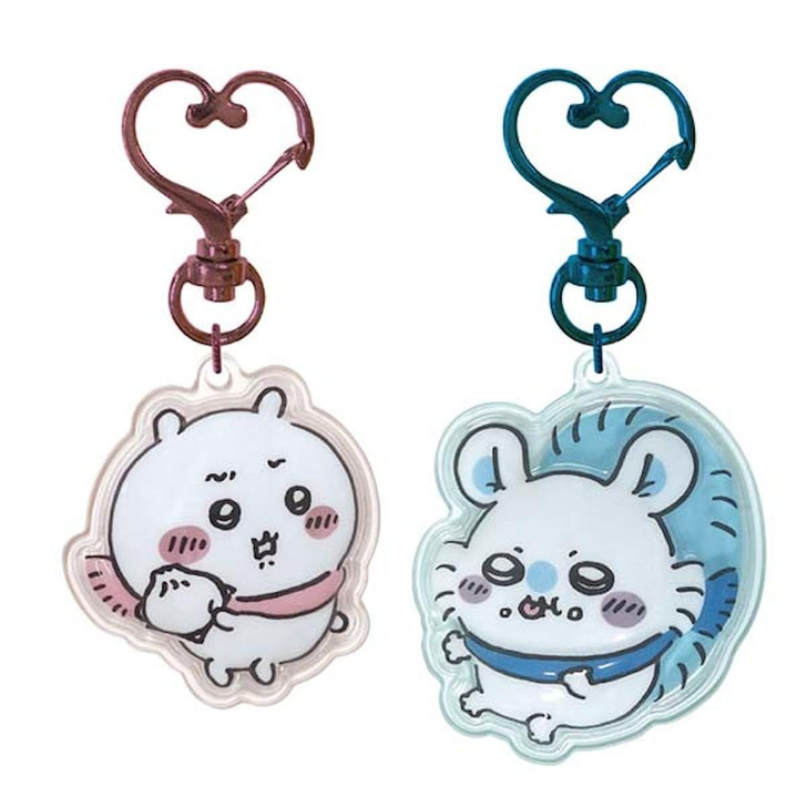 Kcompany Chiikawa Puffy Three Dimensional Pair Keyholder Chiikawa Momonga