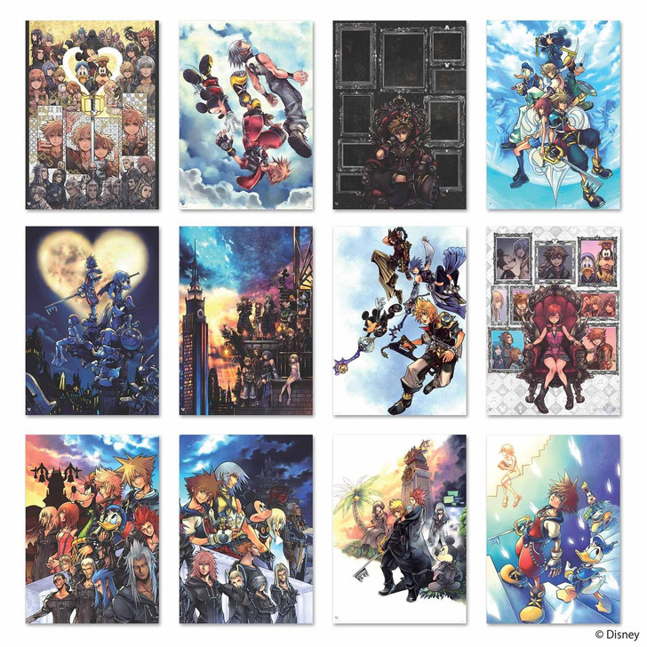  Square Enix Kingdom Hearts Mini Clear Poster Collection Box (12pcs) 