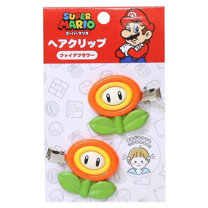 Sun Art Super Mario Hair Clip Second Installment Fire Flower Orange
