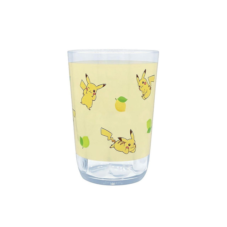 Pokemon Center Original Clear Tumbler 370ML / Lemon Print