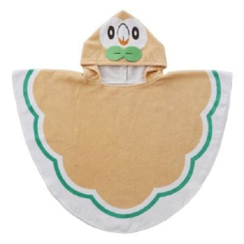Pokemon Center Original Hoodie Poncho Bath Towel Rowlet (Mokuroh) 207445 (4521329207445)