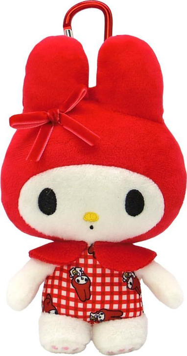 Nakajima Sanrio My Melody Red Checkered Plush Eco Bag