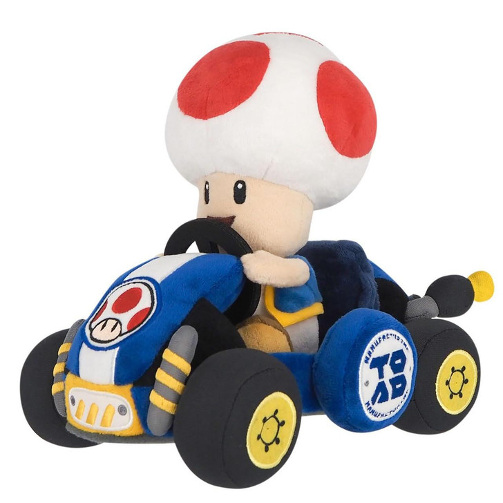  San-ei Mario Kart World Plush Toy Toad 
