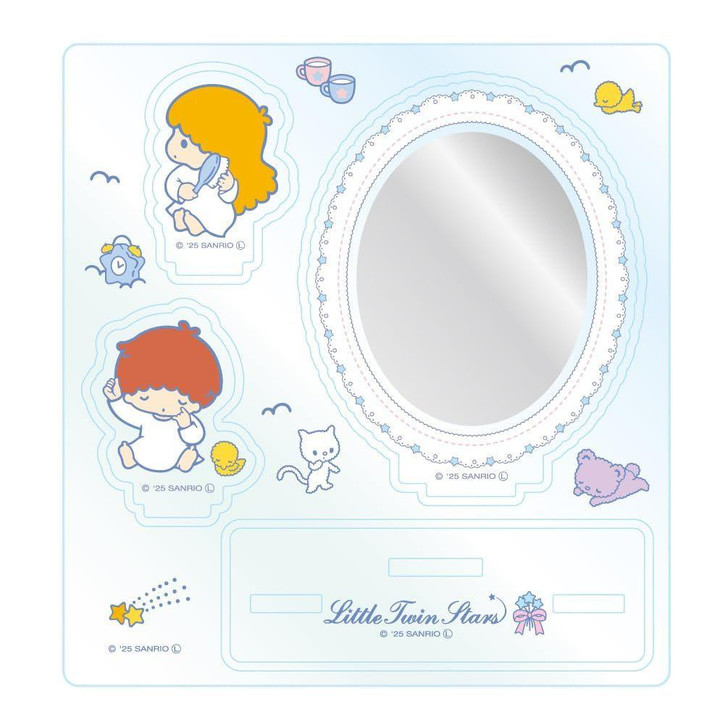  OST Super Rare Little Twin Stars Acrylic Stand Mirror Retro Moon 