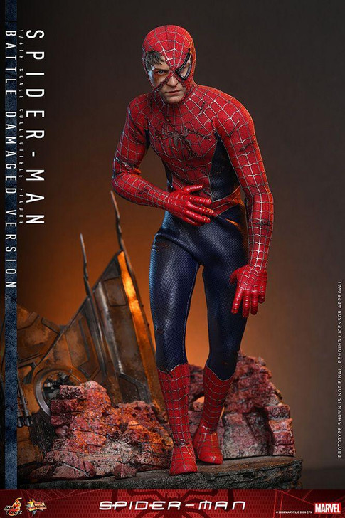 Hot Toys Movie Masterpiece - Spider Man 1/6 Scale Fully Poseable Figure (Spider-Man) 