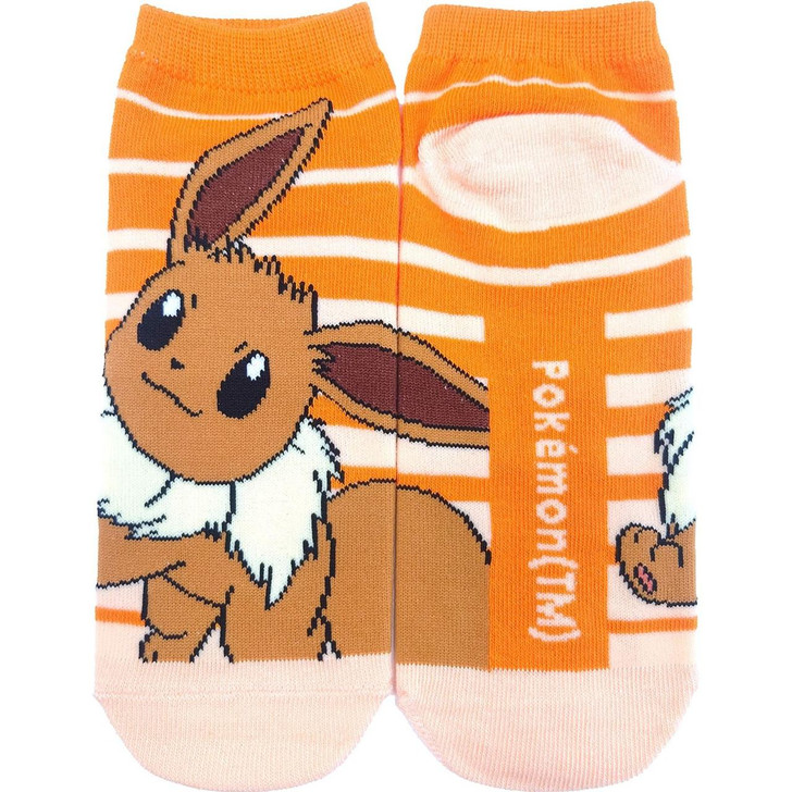 Pokemon Center Original Character Socks Eevee Striped Large (26–29 Cm) 