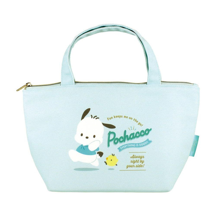 T's Factory Sanrio Insulated Canvas Lunch Bag Badge Logo / Pochacco