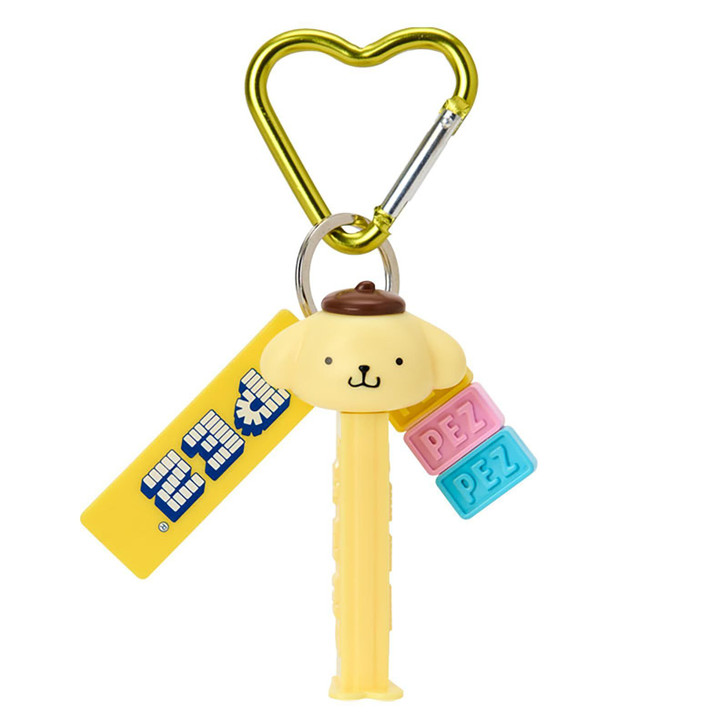 Sanrio PomPom Purin PEZ Keychain With Carabiner 364347