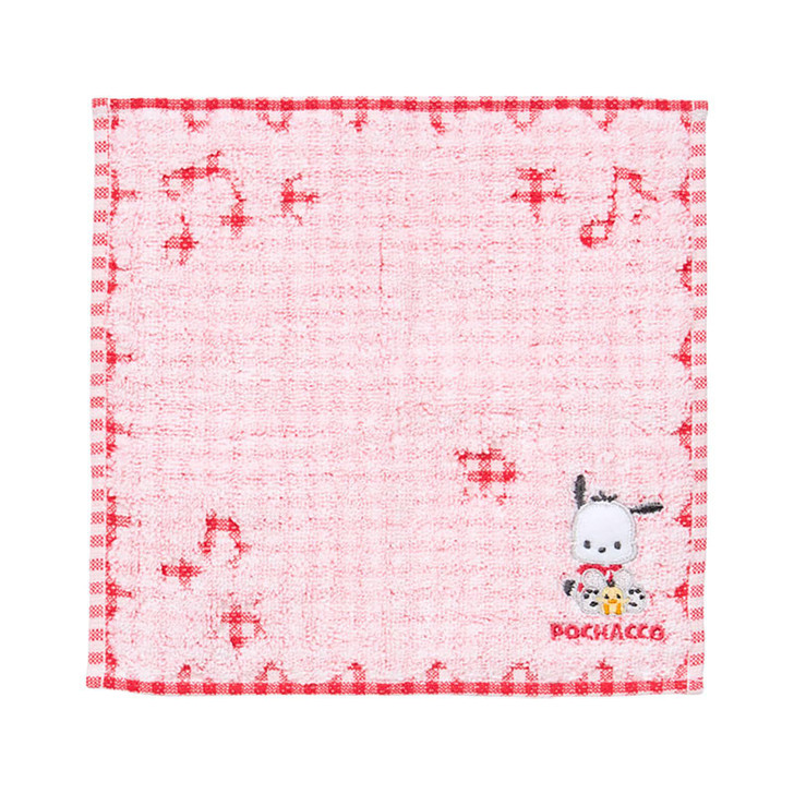 Sanrio Pochacco Petit Towel Check Handkerchief 583316