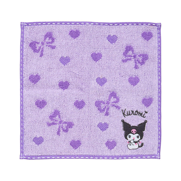 Sanrio Kuromi Petit Towel Stitch Handkerchief 583413