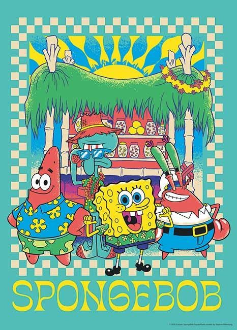 Jigsaw Puzzle Bikini Bottom Beach (500 Pieces)