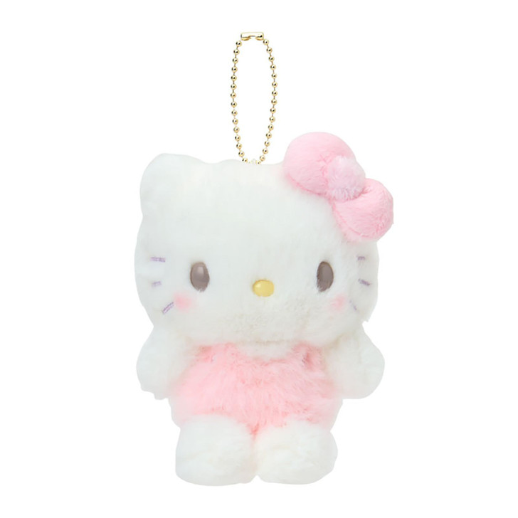 ☆プロフ必読！kitty white☆ Sanrio Hello Kitty Mascot Holder Napping On A Fluffy White Cloud