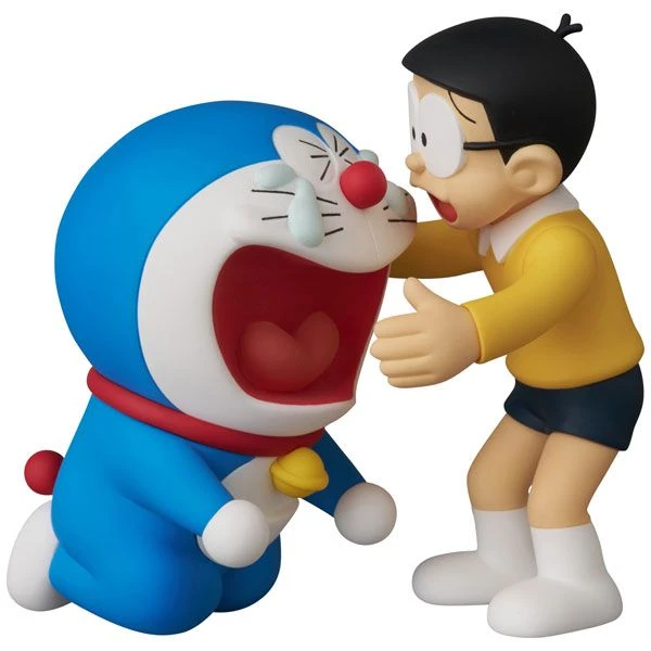 Medicom UDF Fujiko F. Fujio Works Series 17 Sobbing Doraemon and Consoling Nobita Figure (Doraemon)